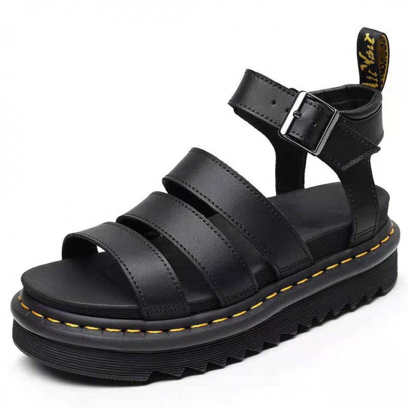 Women's Strappy Platform Sandals | Cushioned Thick Sole Summer