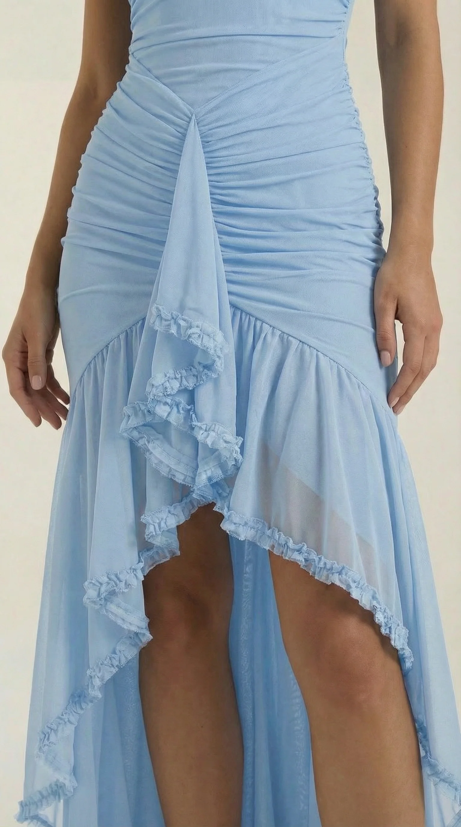Women's Sleeveless Ruffle Maxi Dress | Wedding Guest Formal Long Dress