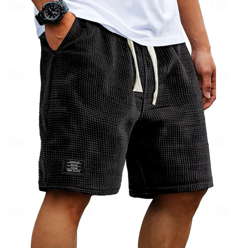 Men's Waffle Texture Casual Summer Shorts | Everyday Casual Wear