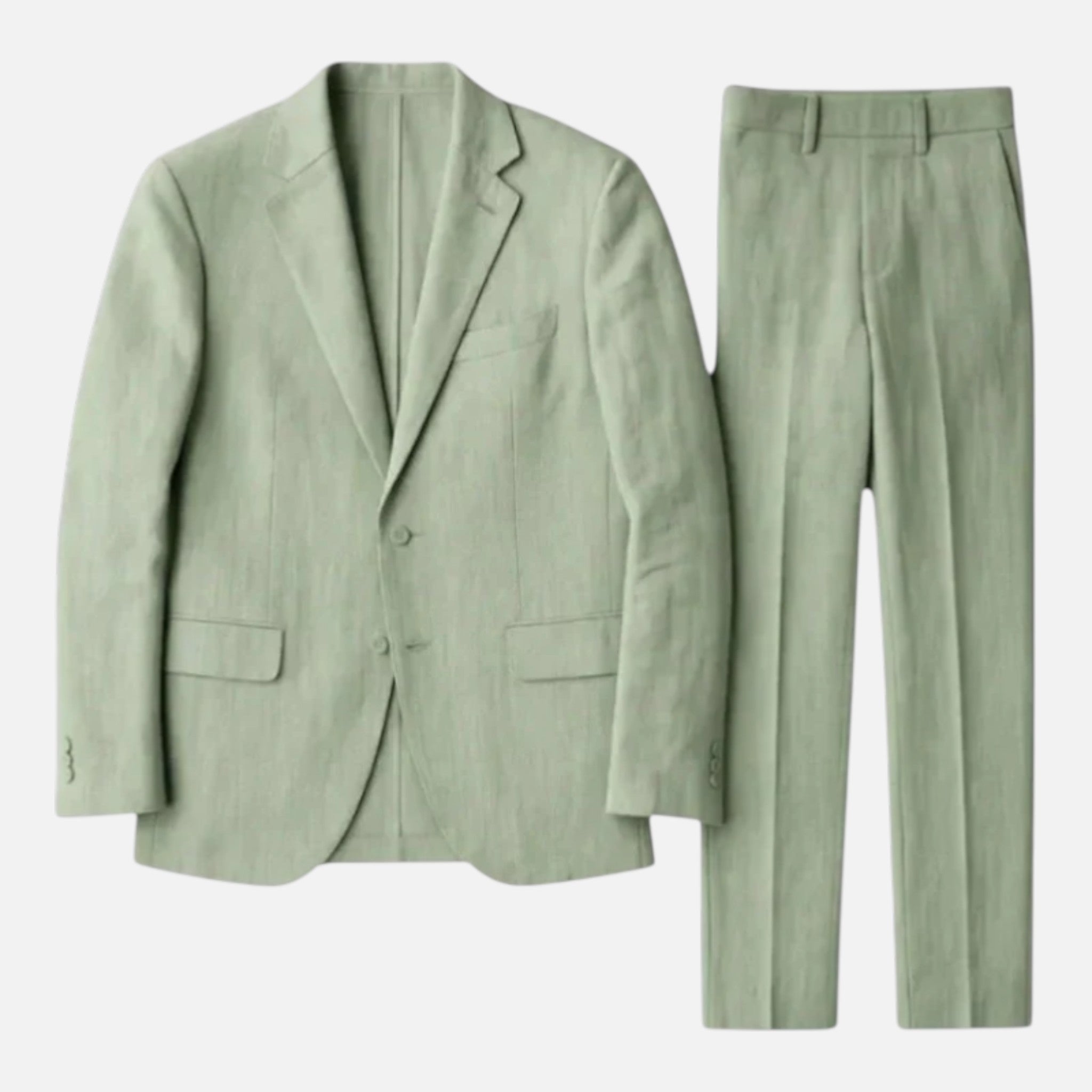 Men's Classic Linen Suit | Lightweight 2-Piece Summer Set