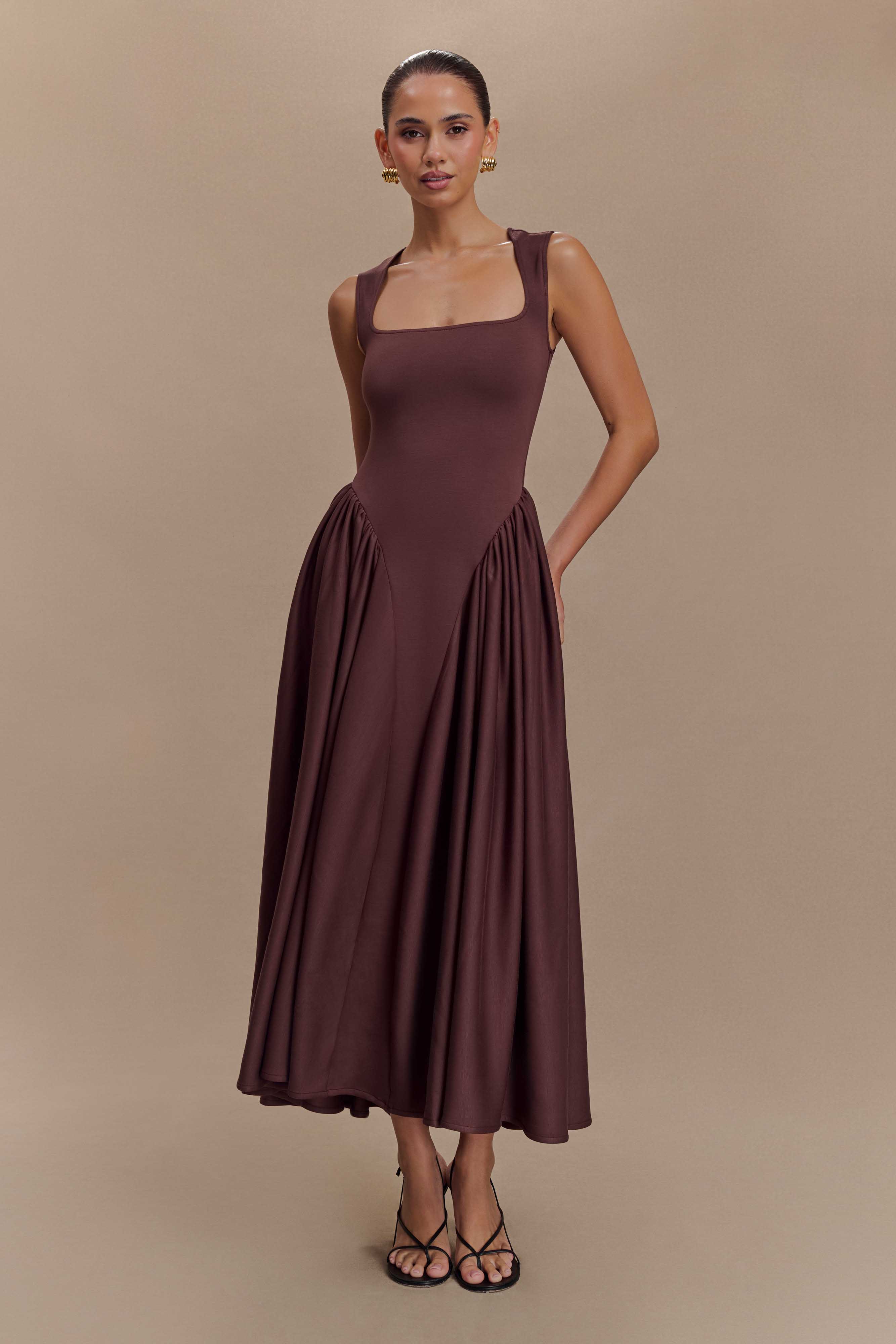 Women's Elegant A-Line Maxi Dress | Formal Floor Length Evening & Wedding Guest Dress
