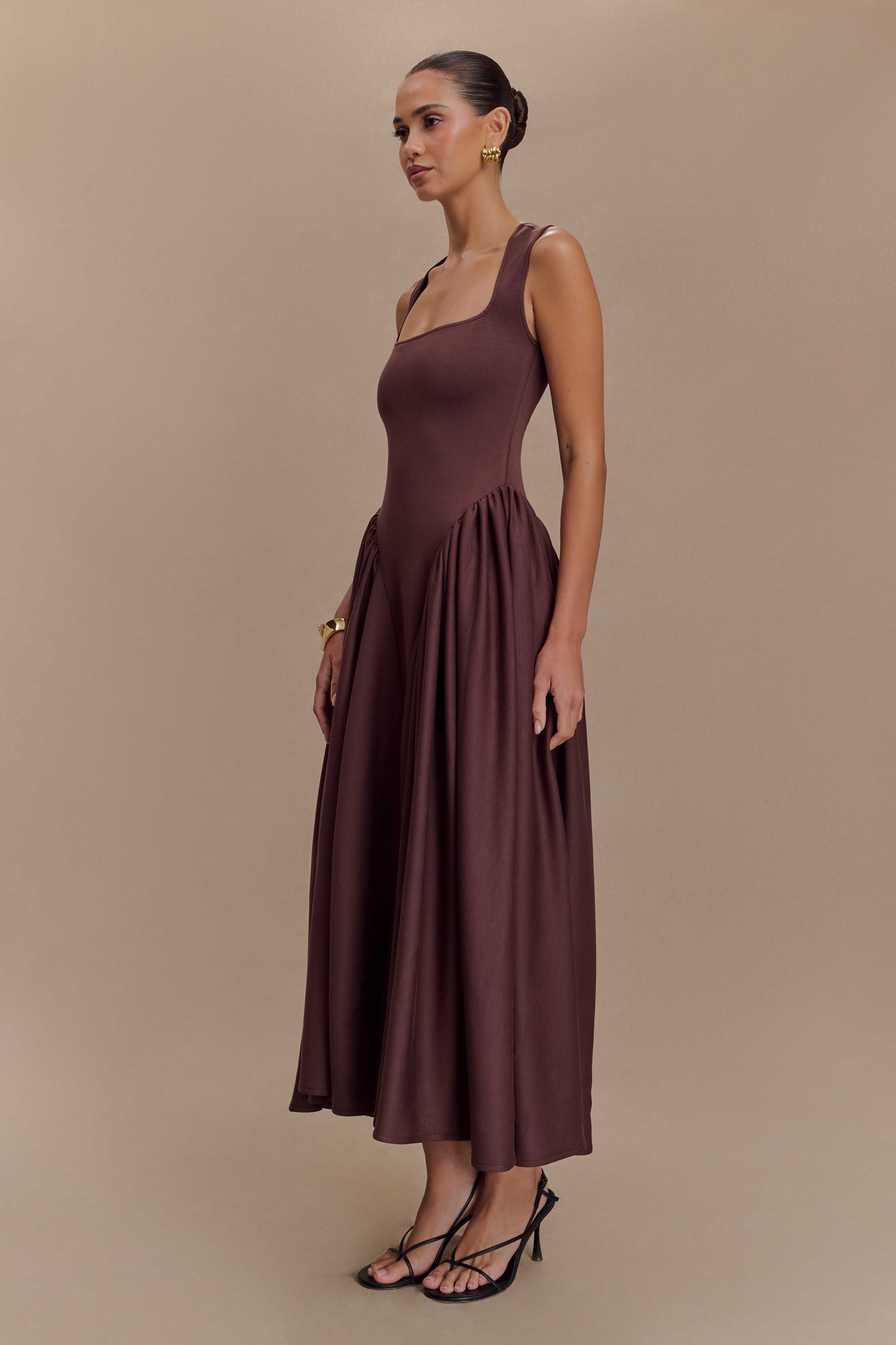 Women's Elegant A-Line Maxi Dress | Formal Floor Length Evening & Wedding Guest Dress