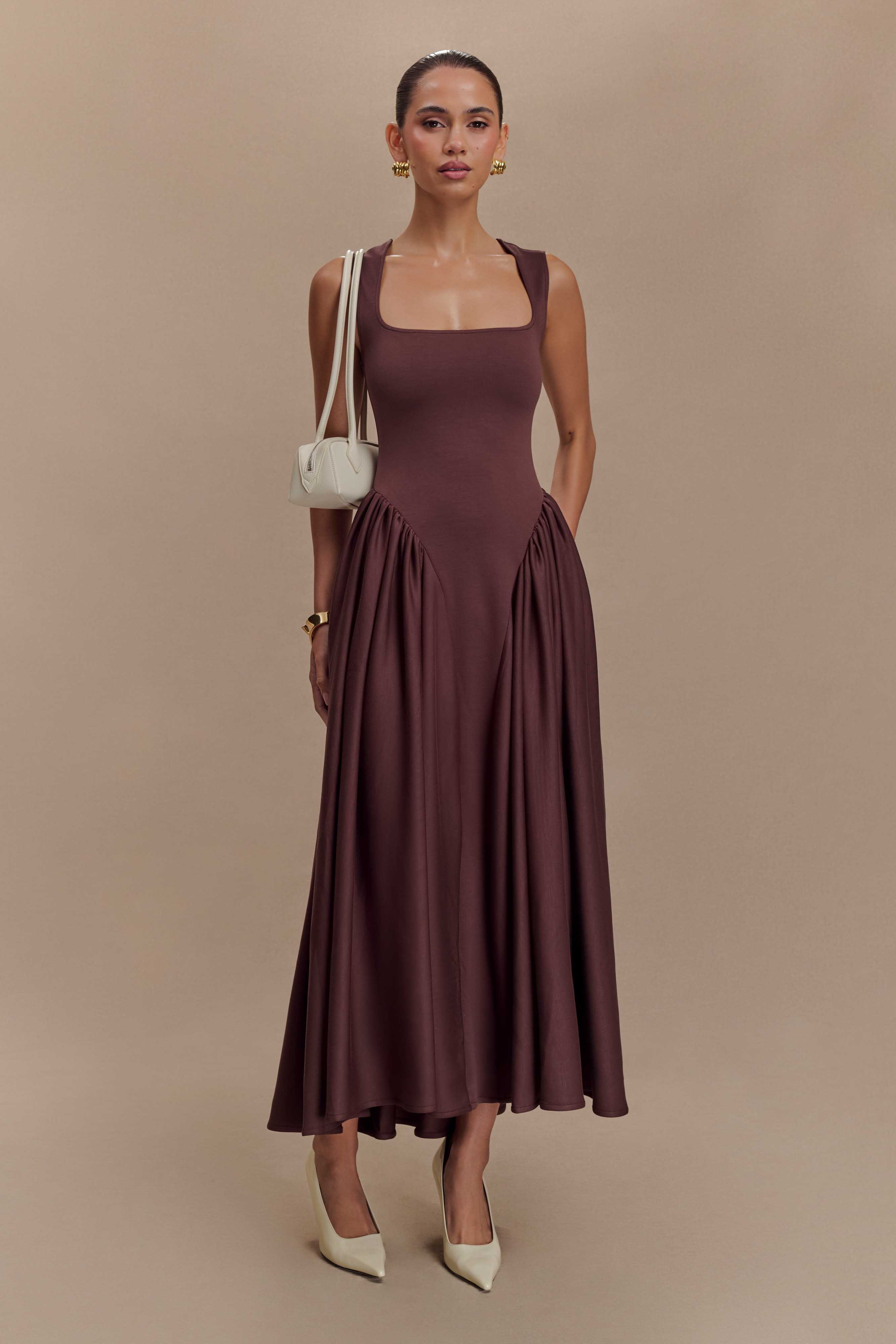 Women's Elegant A-Line Maxi Dress | Formal Floor Length Evening & Wedding Guest Dress
