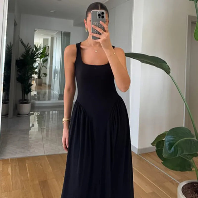 Women's Elegant A-Line Maxi Dress | Formal Floor Length Evening & Wedding Guest Dress