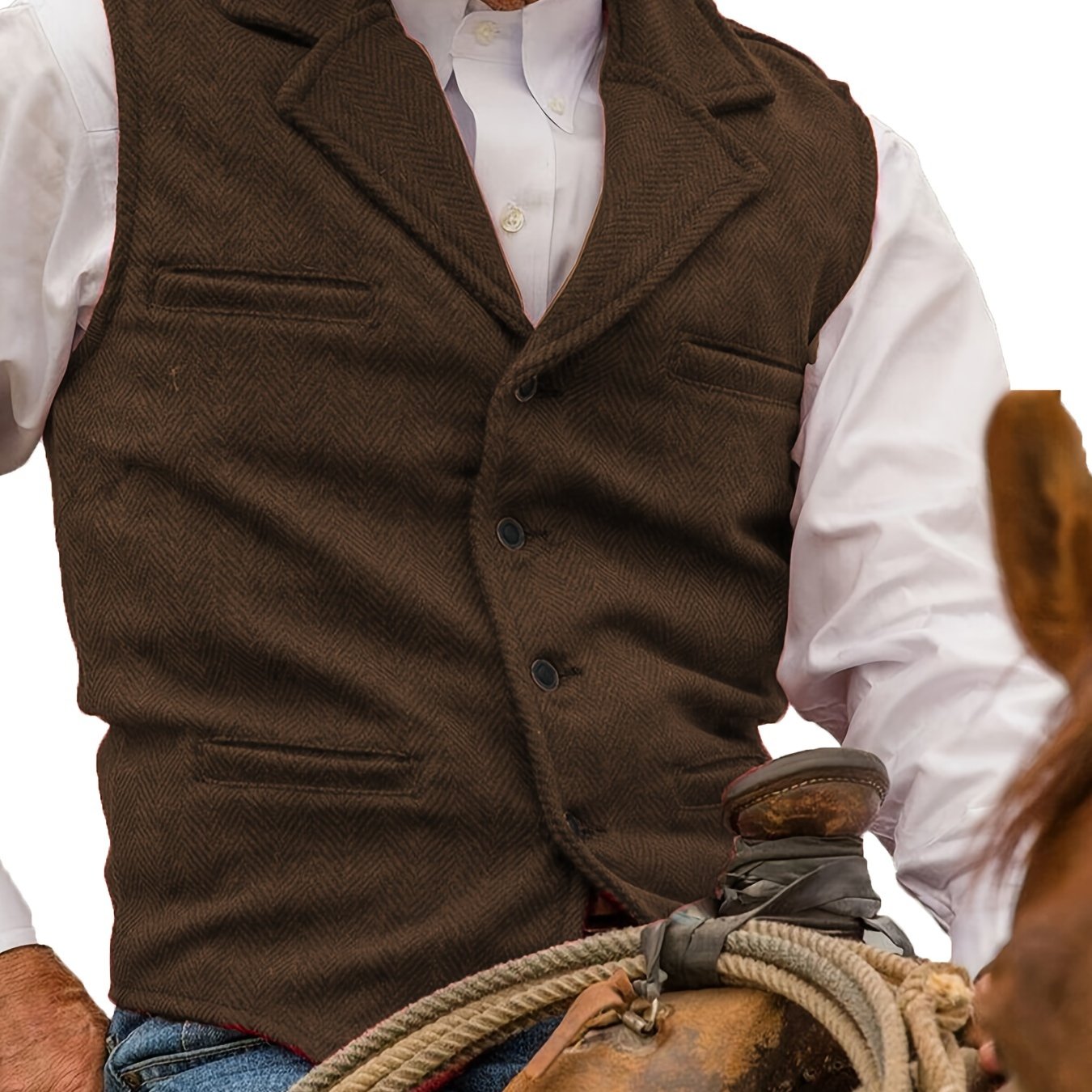 Men's Heritage Herringbone Vest