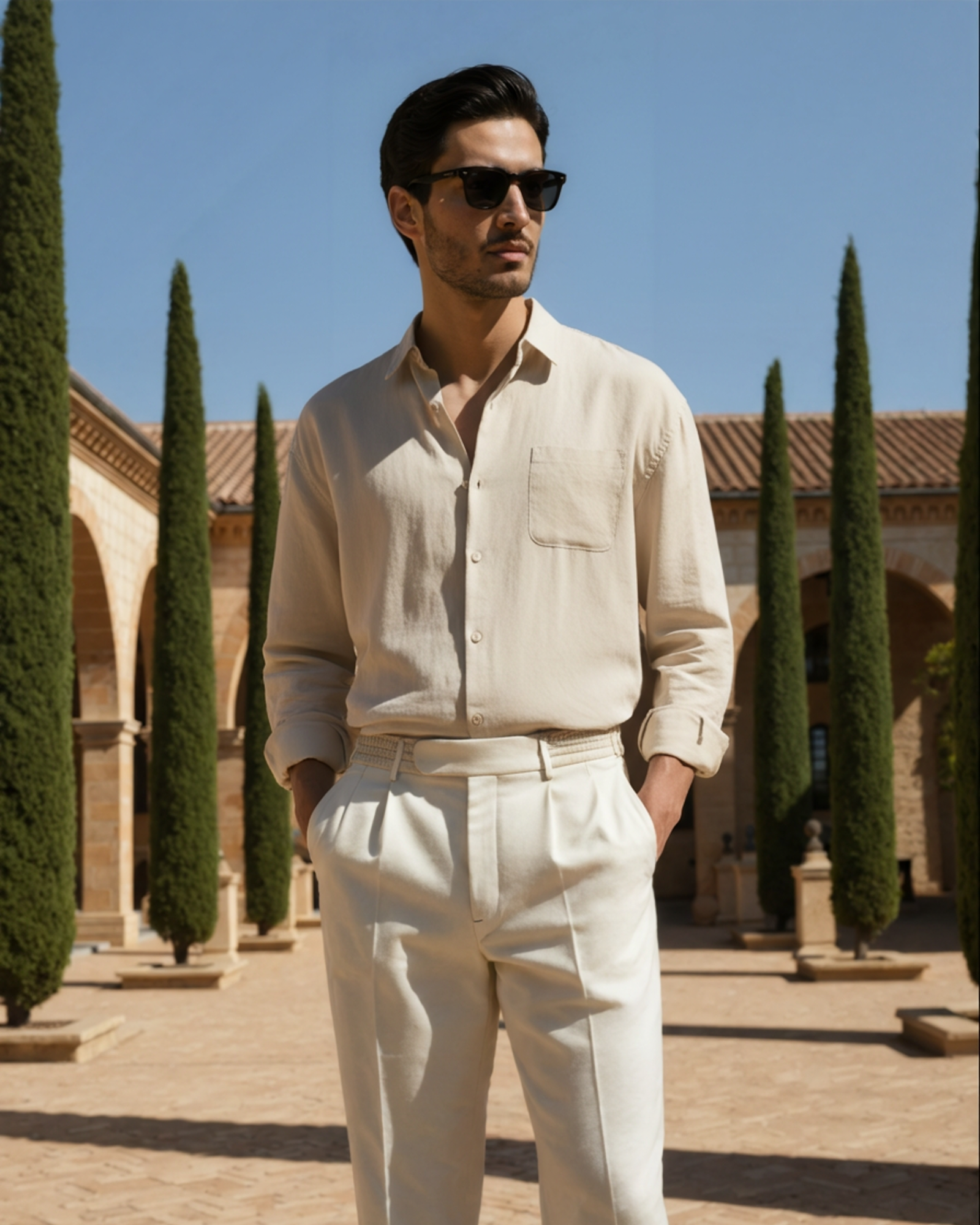 Men's Linen Long Sleeve Shirt | Breathable Casual Summer Top