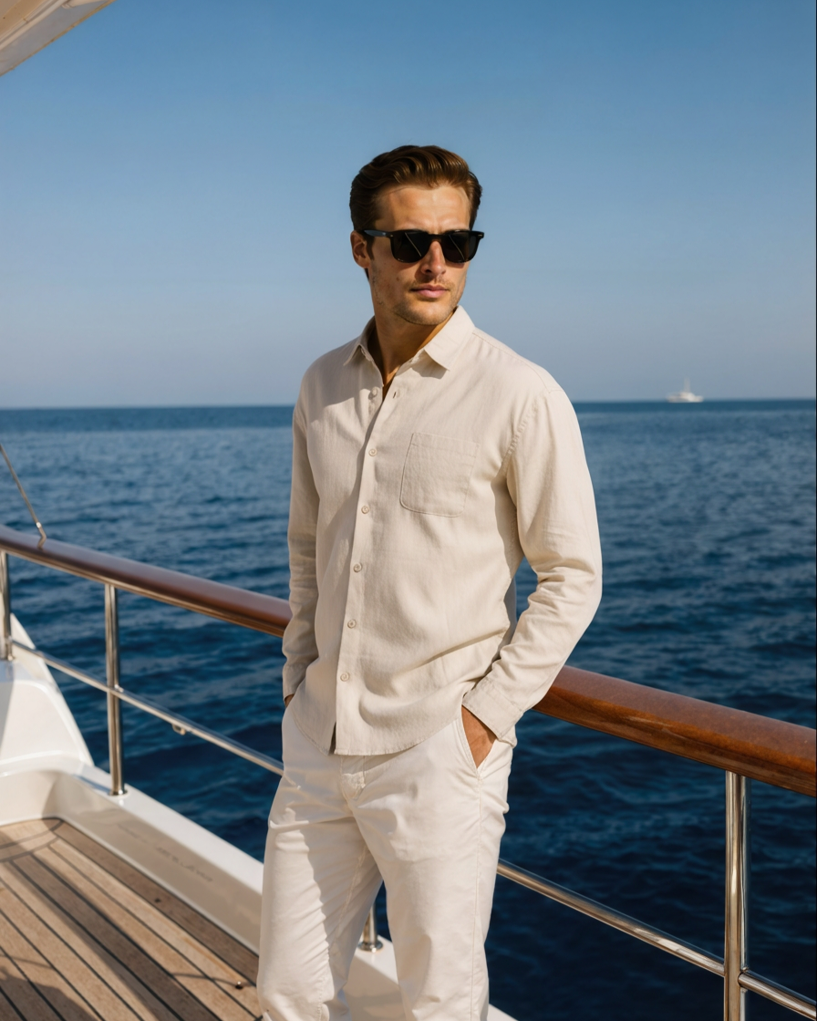 Men's Linen Long Sleeve Shirt | Breathable Casual Summer Top