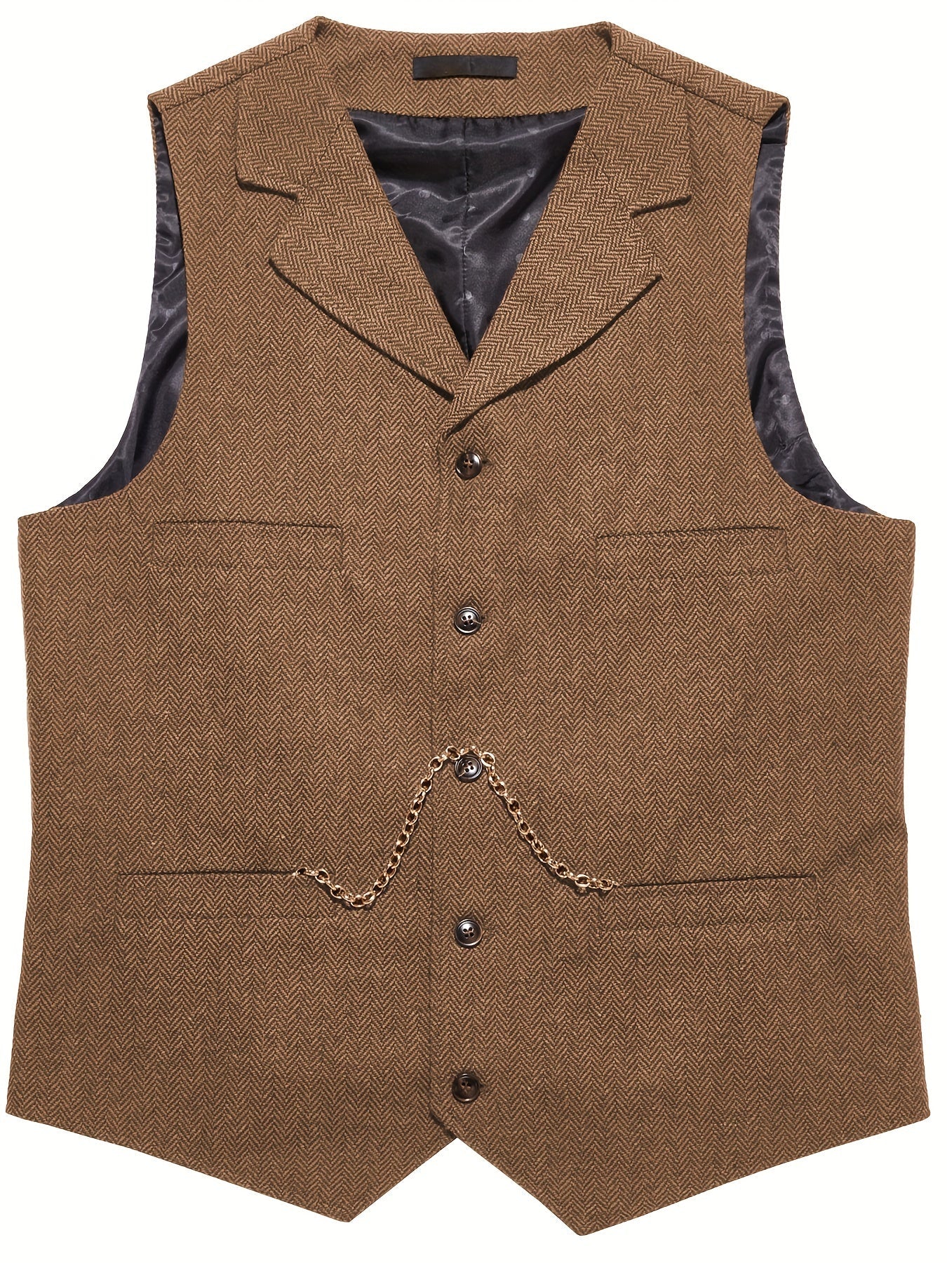 Men's Herringbone Tailored Vest