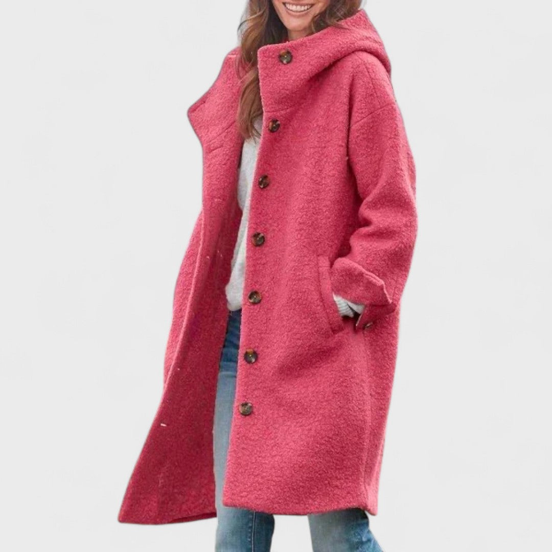 womens sleek city blazer jacket | smart casual outerwear - full view