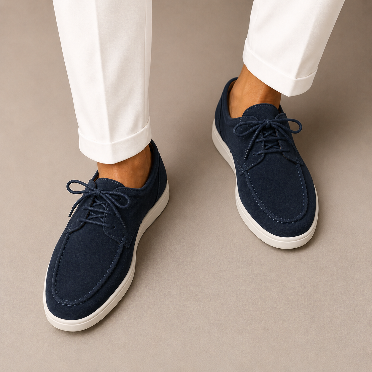 mens derby loafers | classic dress casual lace-up shoes - side view