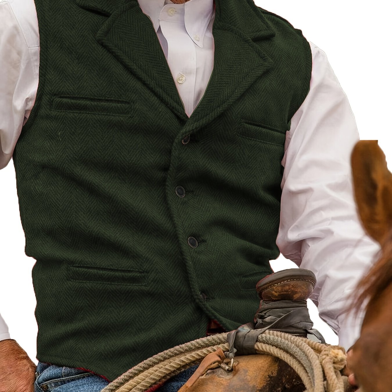 Men's Heritage Herringbone Vest