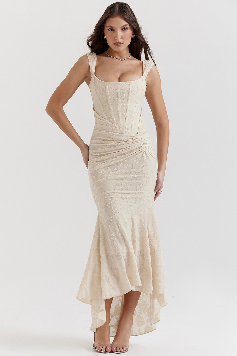 Women's Light Blue Elegant Casual Flowy Maxi Dress