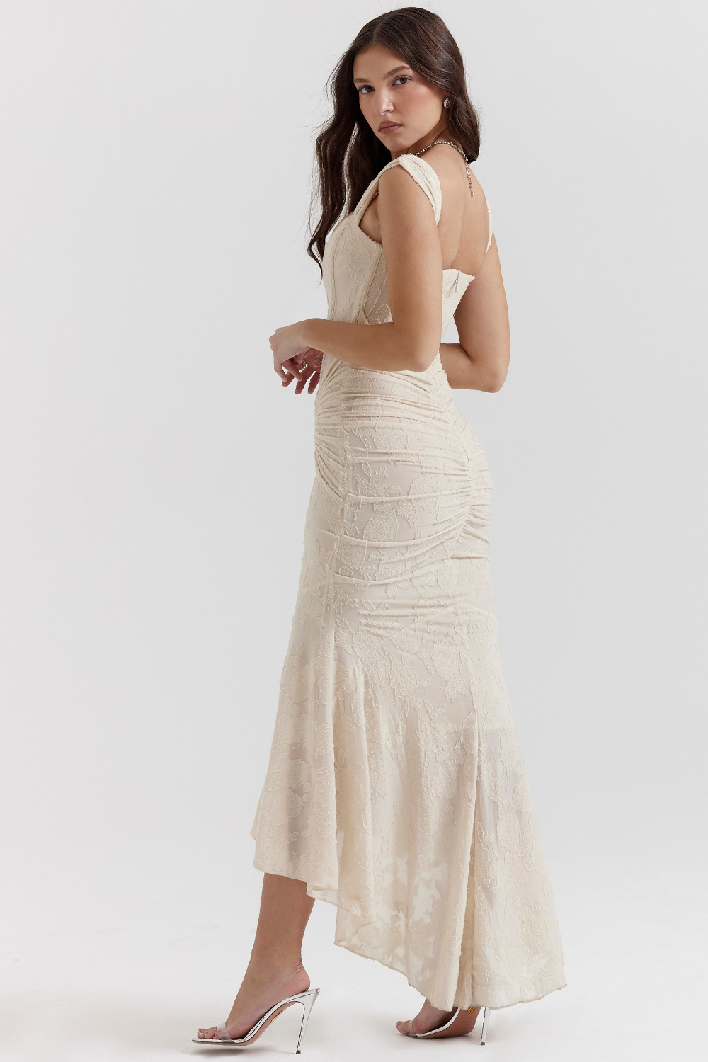 Women's Light Blue Elegant Casual Flowy Maxi Dress