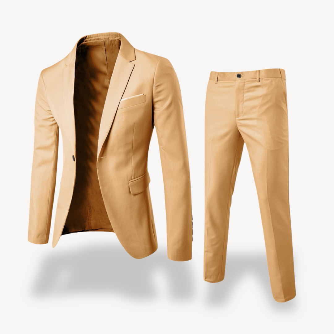 Men's formal suit beige