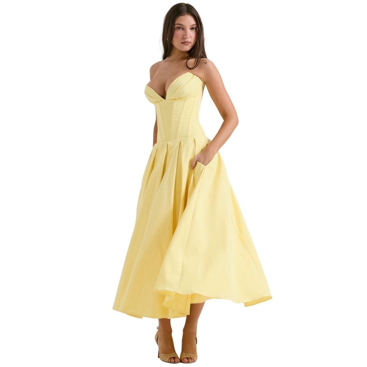 Women's Corset Bodice Ball Gown | Structured Formal Evening Dress