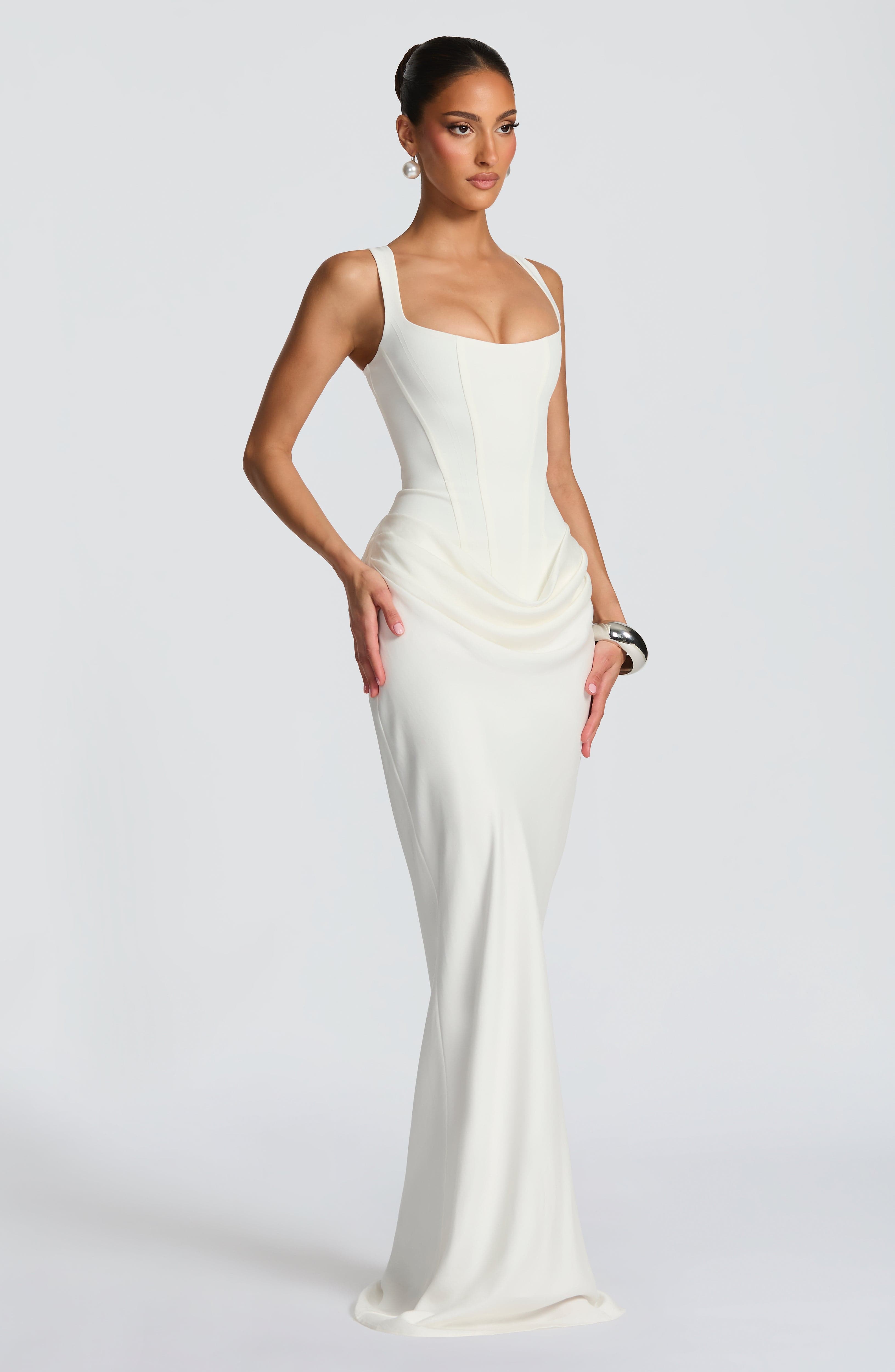 Women's bodycon maxi dress - close-up view
