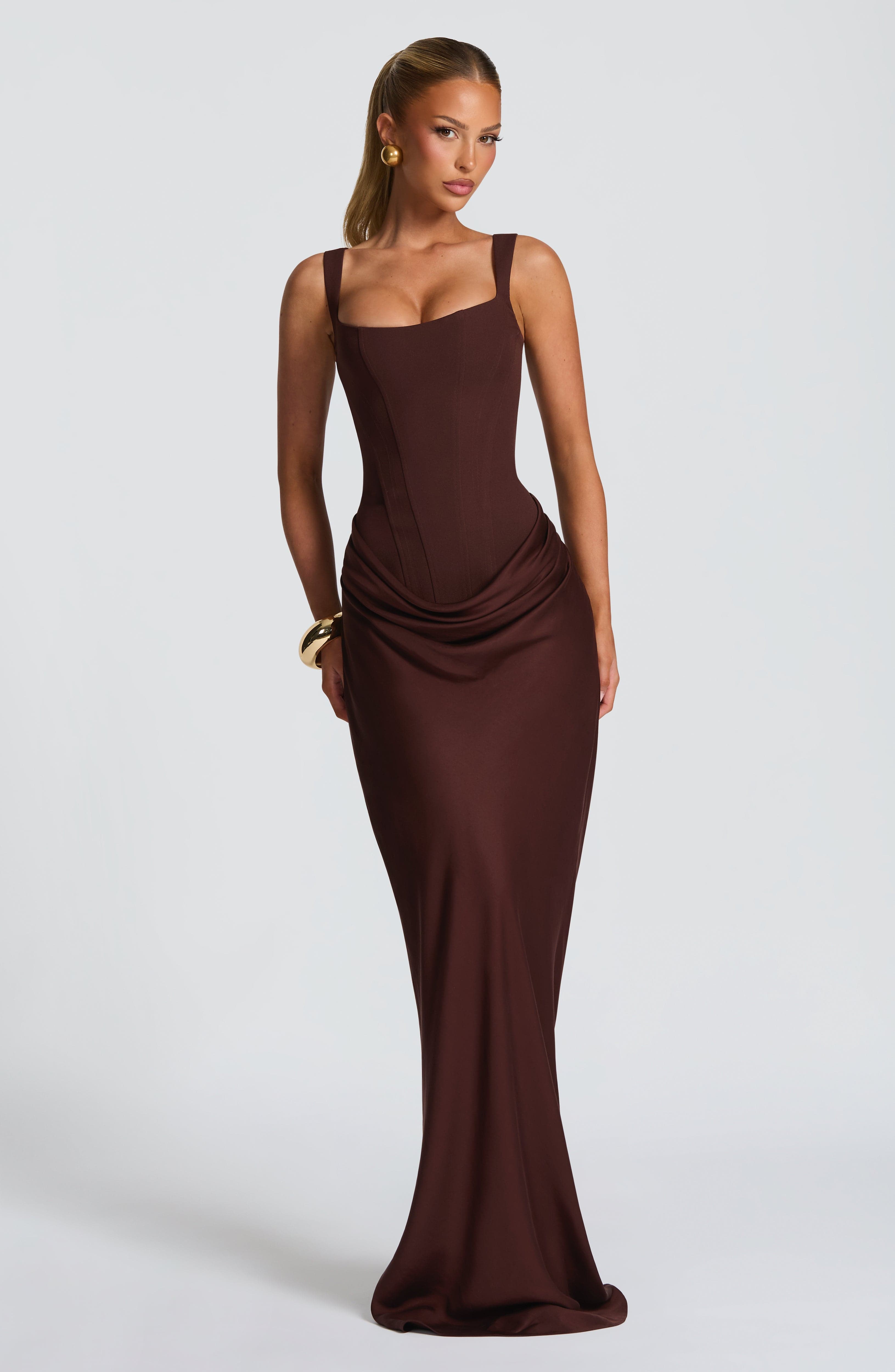 Women's bodycon maxi dress - front view
