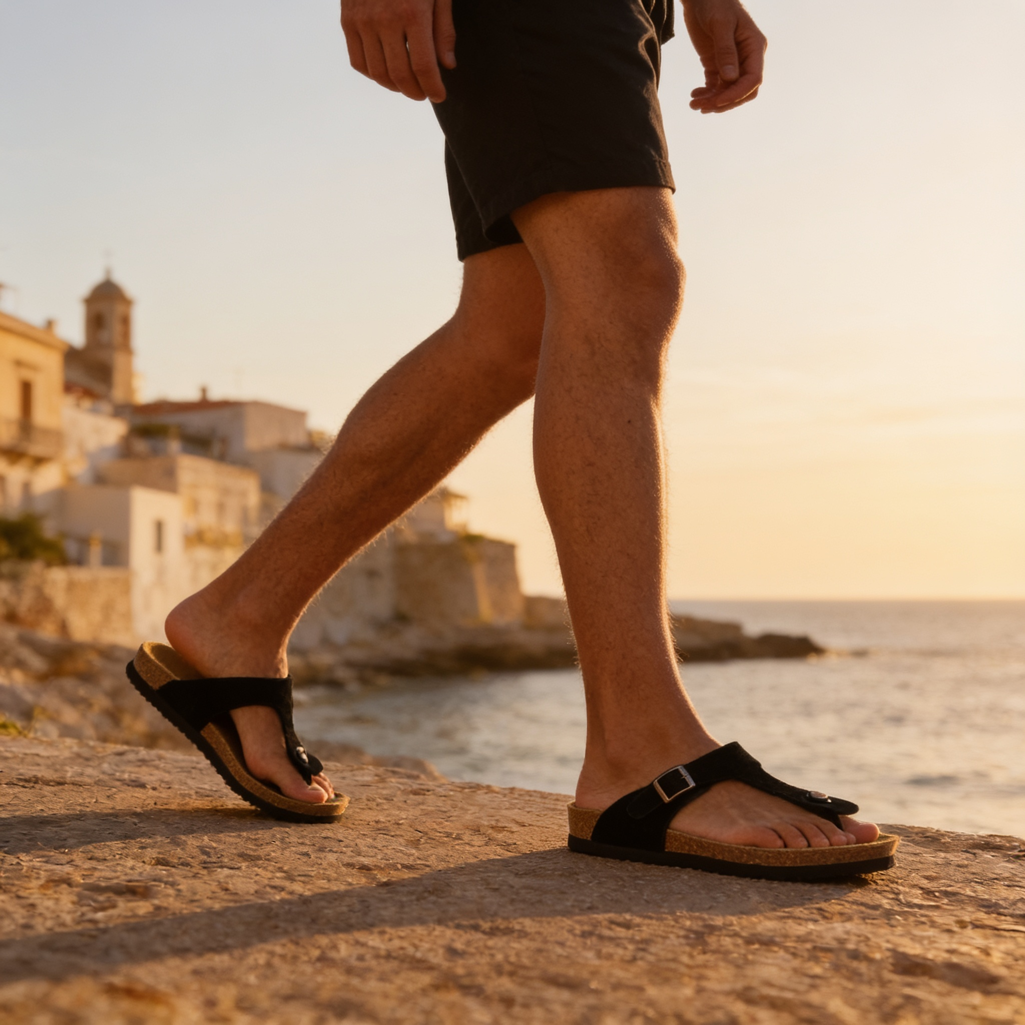 Men's Buckle Strap Slide Sandals - photo 1