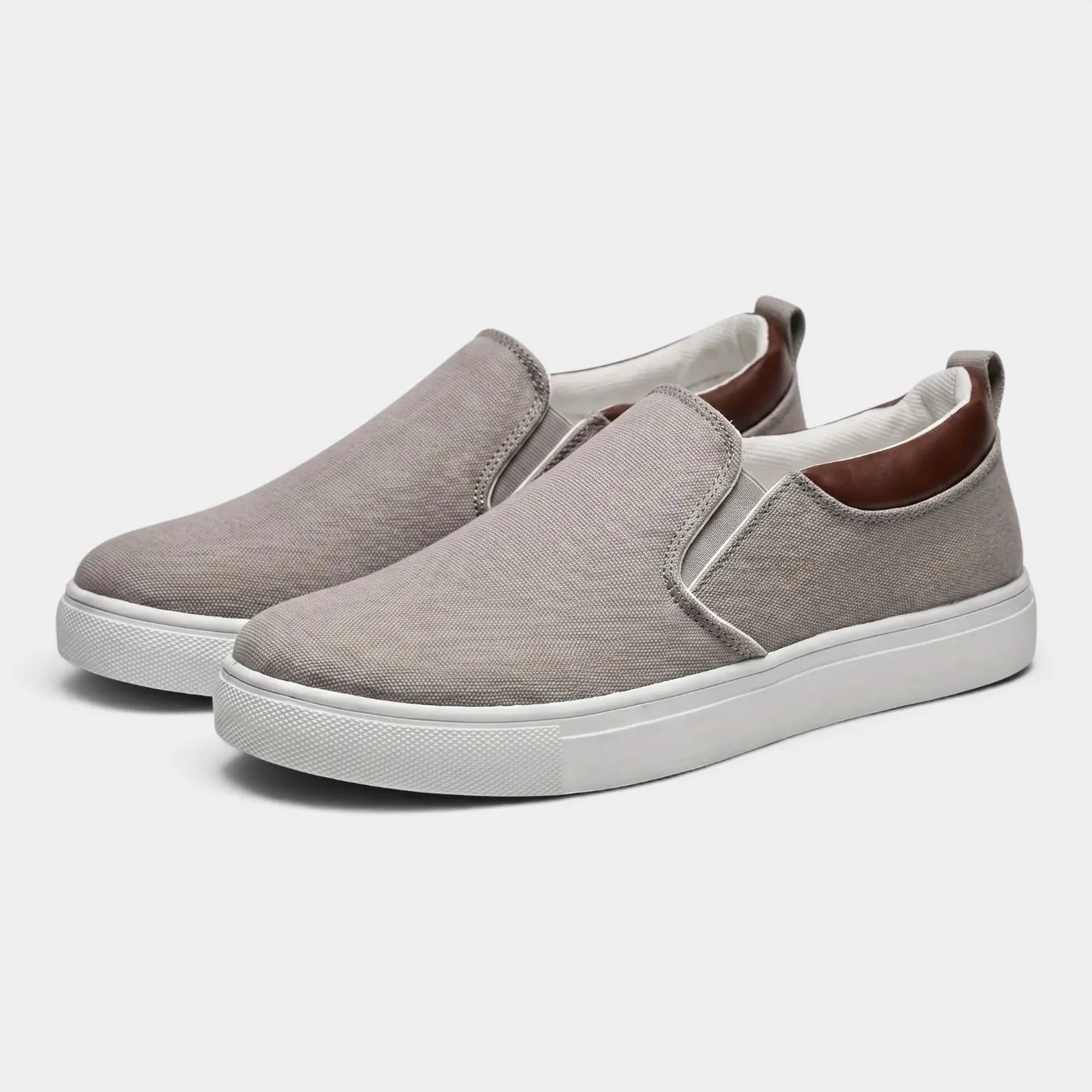 Men's Celrien breathable canvas slip-on loafers - back view