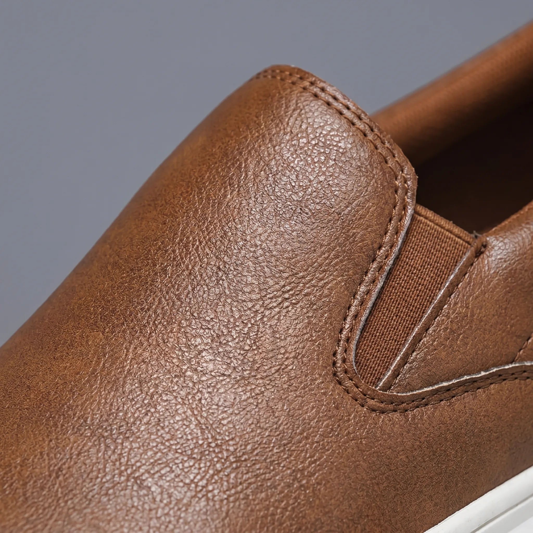 Men's Celrien comfortable PU slip-on loafers - side view