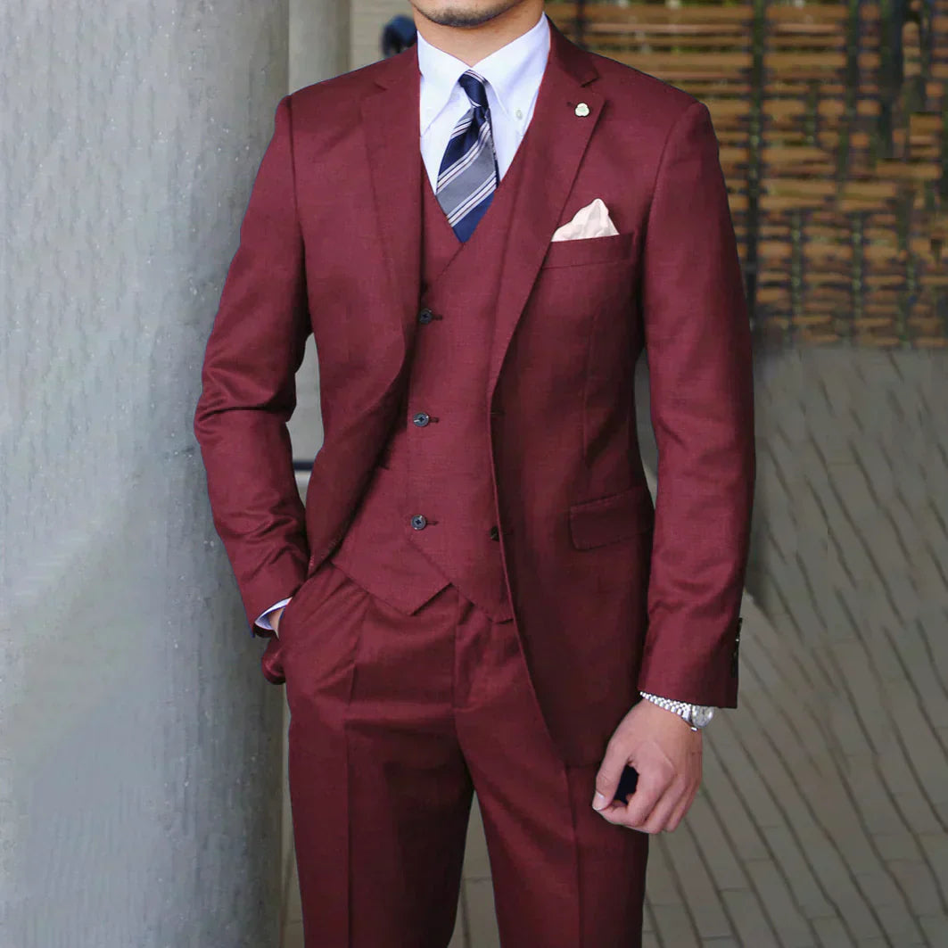 Men's Classic Tailored 3-Piece Formal Suit - photo 3