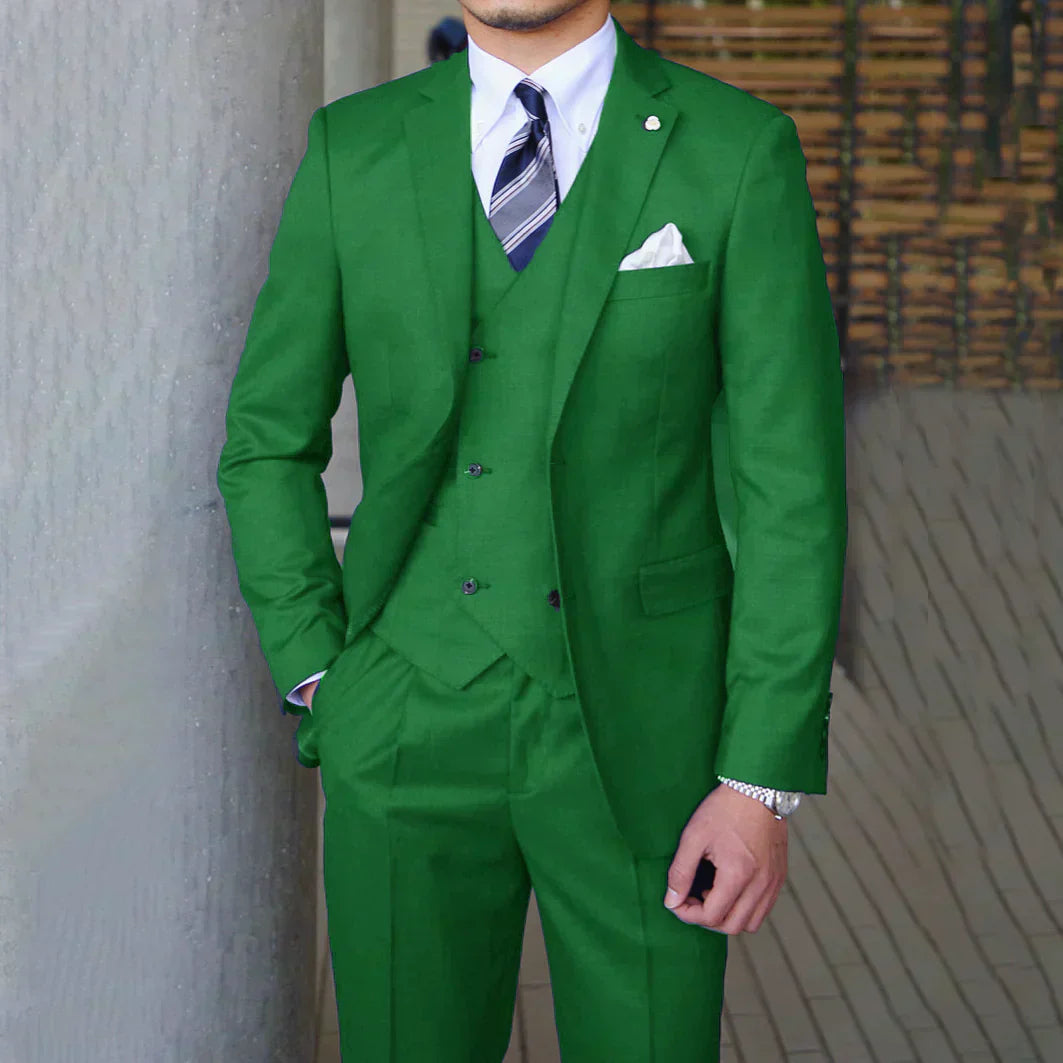 Men's Classic Tailored 3-Piece Formal Suit - photo 4