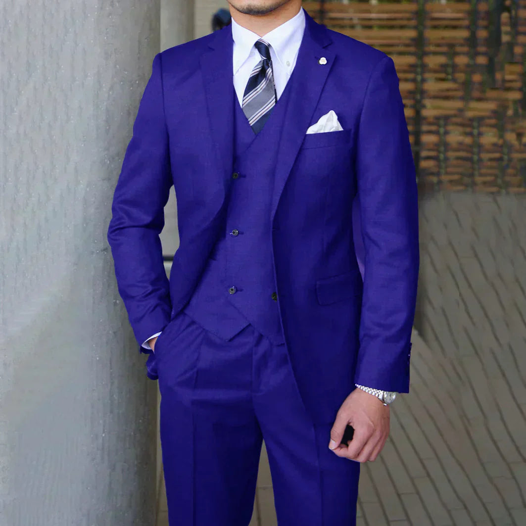 Men's Classic Tailored 3-Piece Formal Suit - photo 8