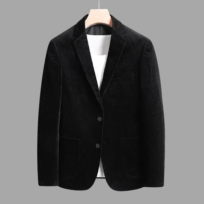 Men's Corduroy Blazer | Notch Lapel Two-Button Patch Pocket