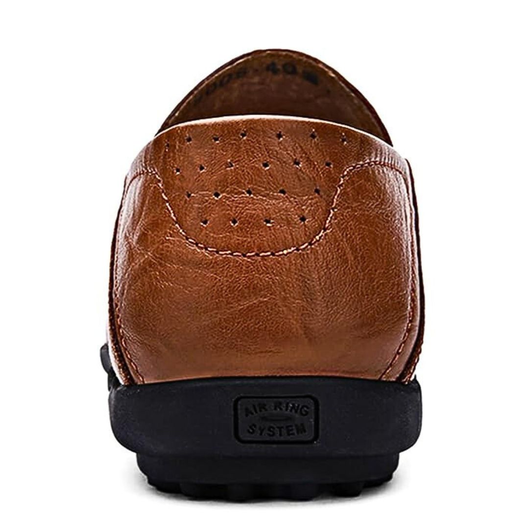 men's genuine leather loafers - full view