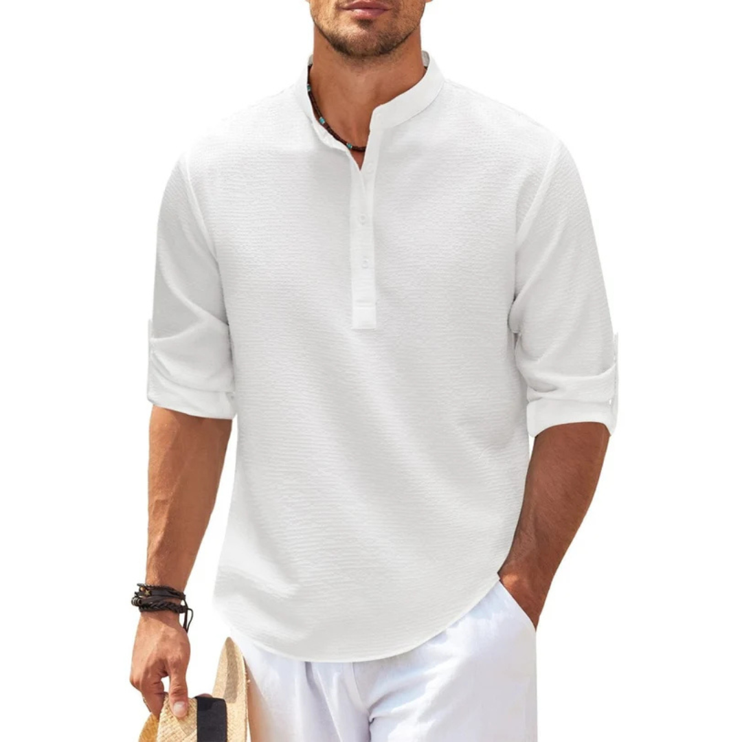Men's Half-Button Placket Shirt - photo 2