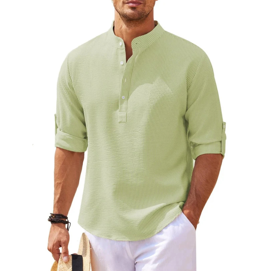 Men's Half-Button Placket Shirt - photo 4