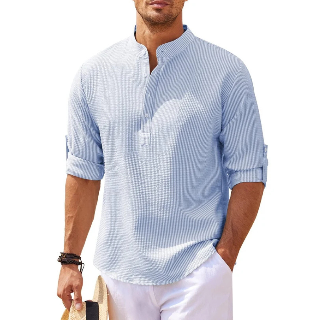 Men's Half-Button Placket Shirt - photo 5