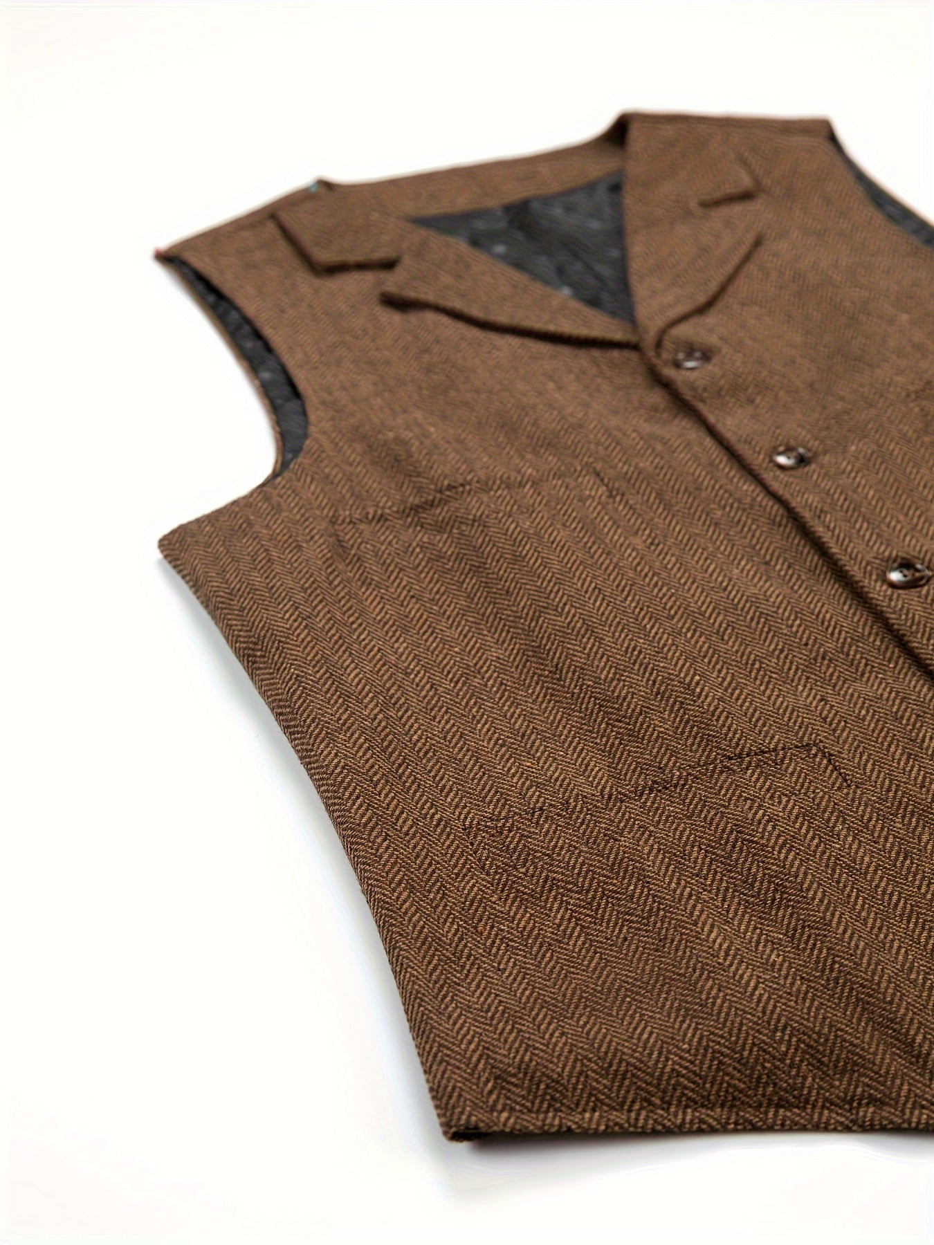 Men's Heritage Herringbone Vest - photo 4