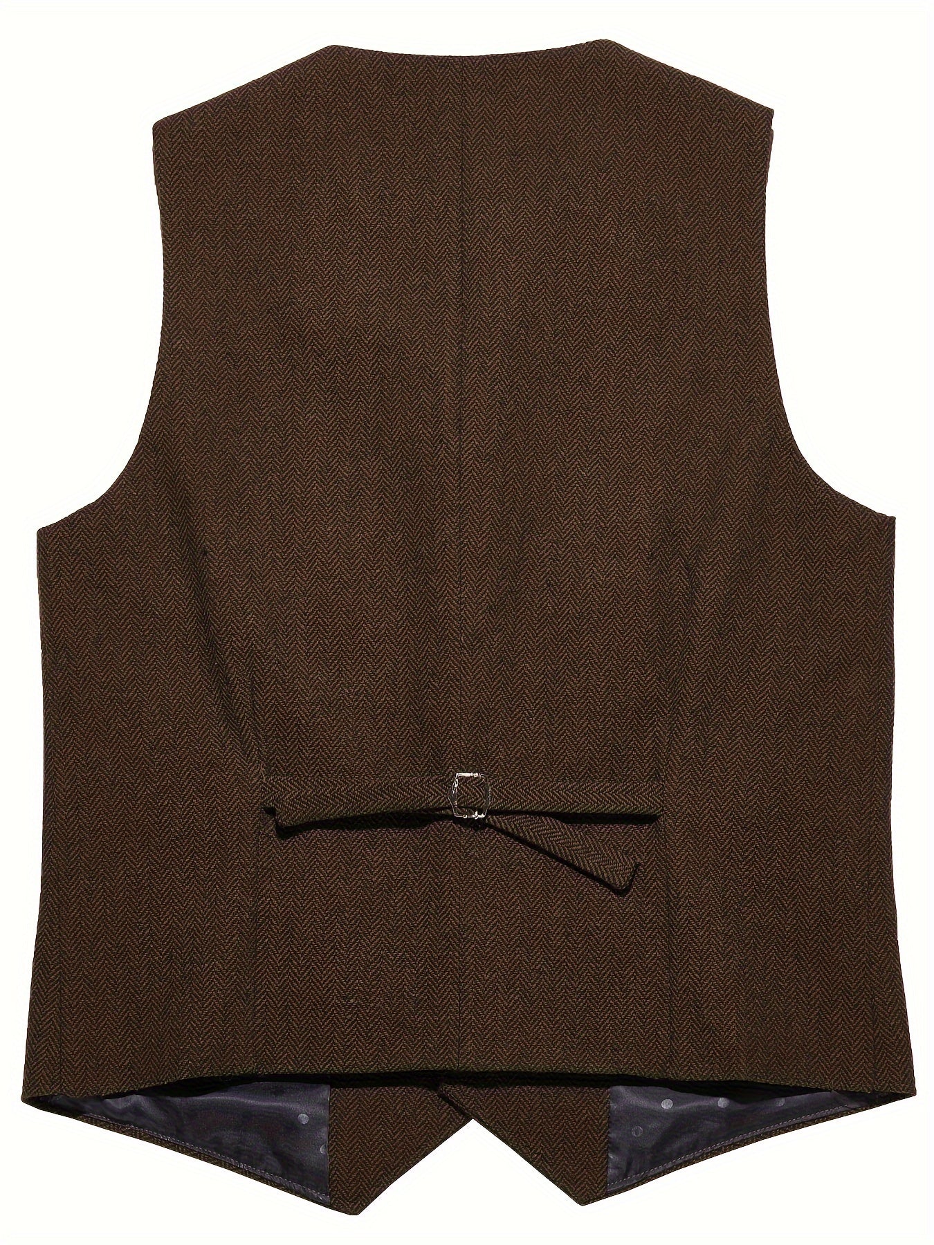 Men's Herringbone Tailored Vest - photo 10