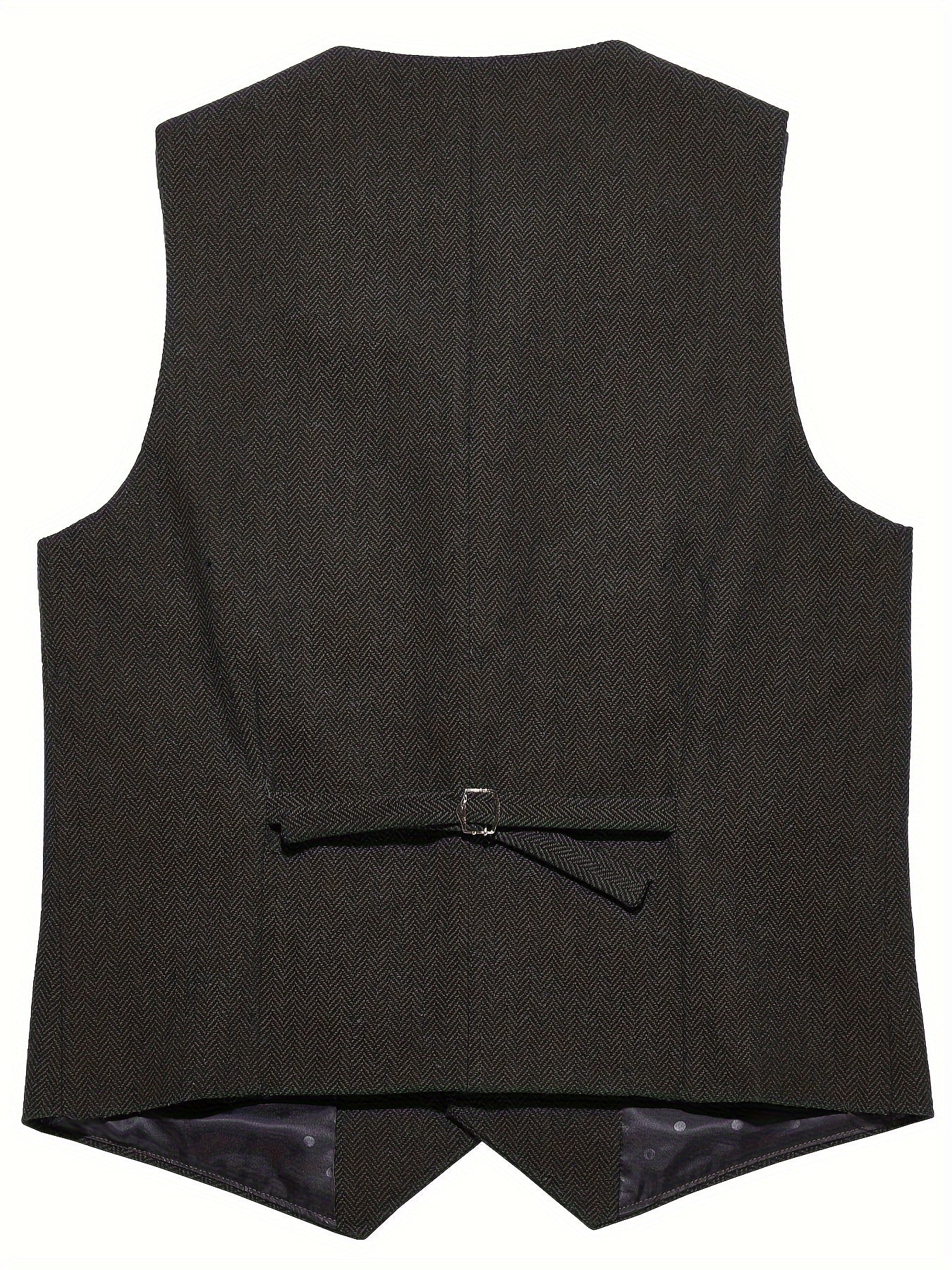 Men's Herringbone Tailored Vest - photo 3