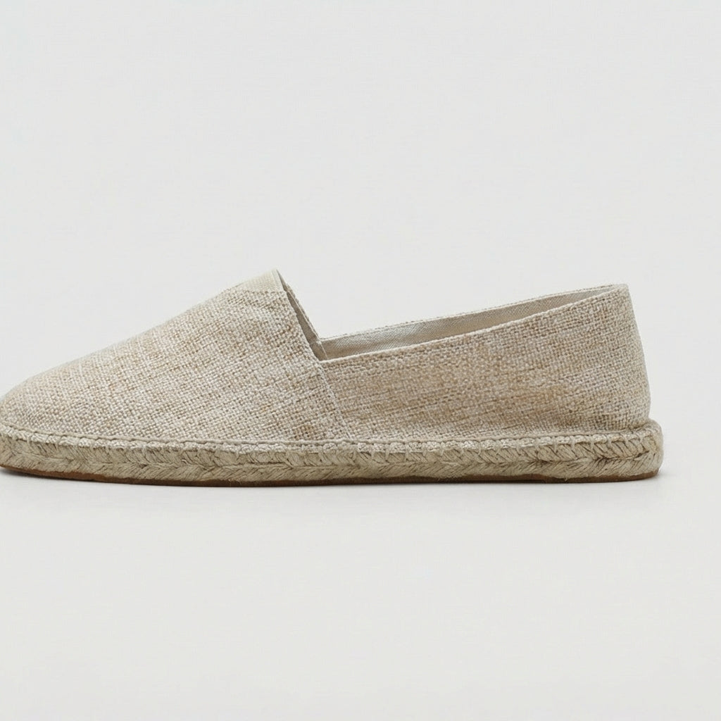 Men's Linen Espadrille Loafers | Lightweight Slip-On Summer Casual Shoes