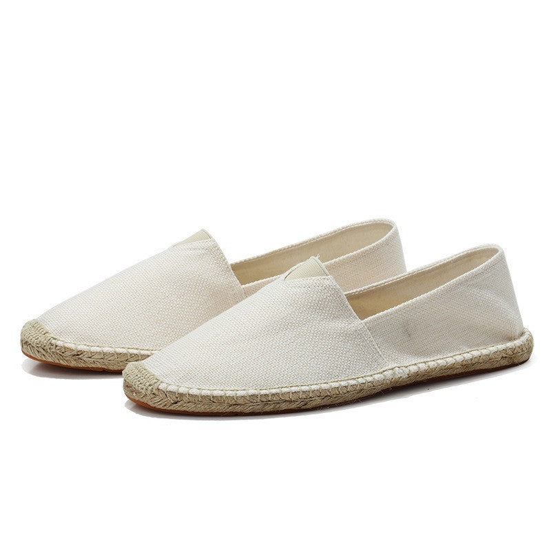 Men's Linen Espadrille Loafers | Lightweight Slip-On Summer Casual Shoes