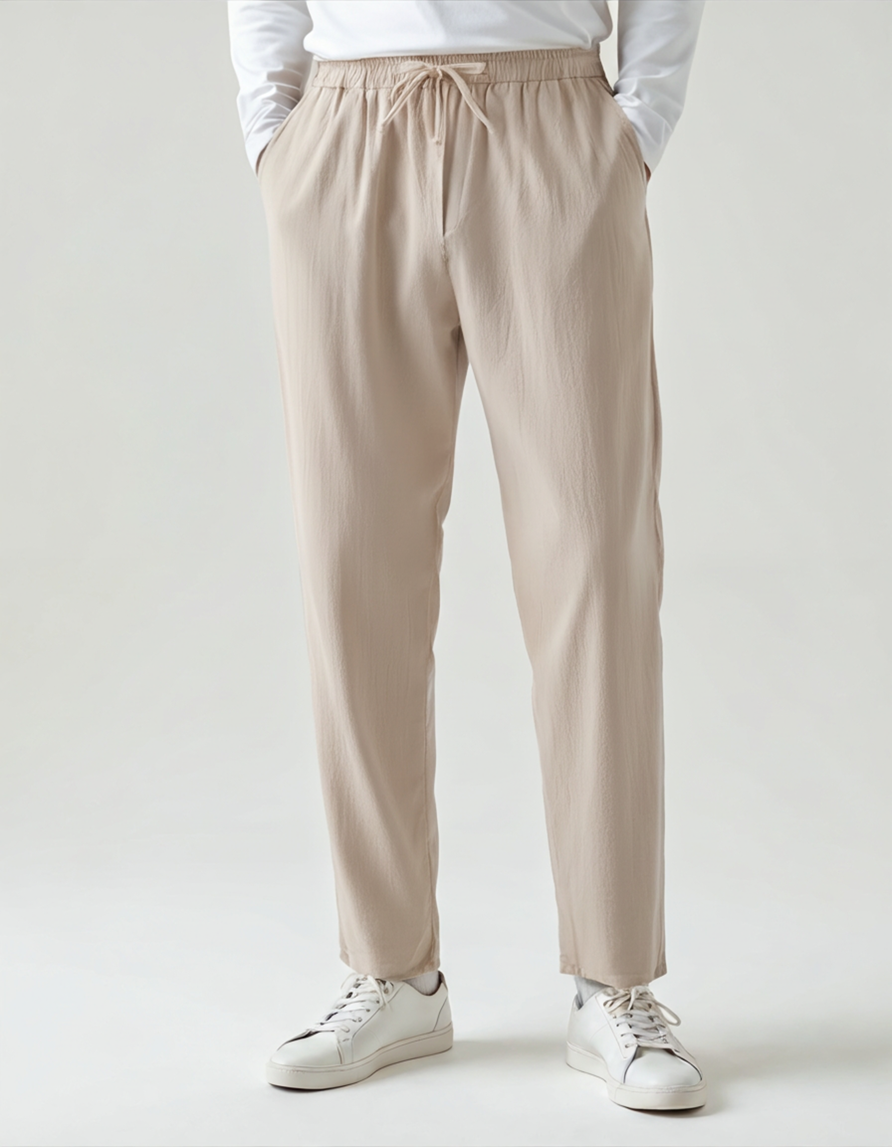 Men's linen trousers - front view