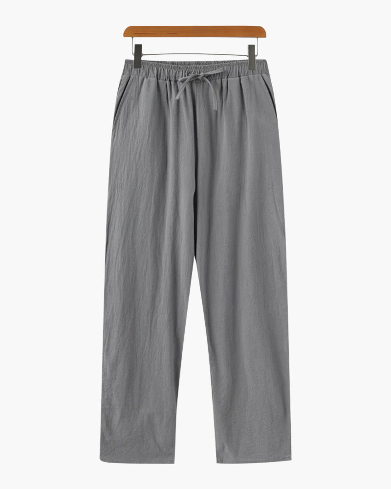 Men's linen trousers - alternate view