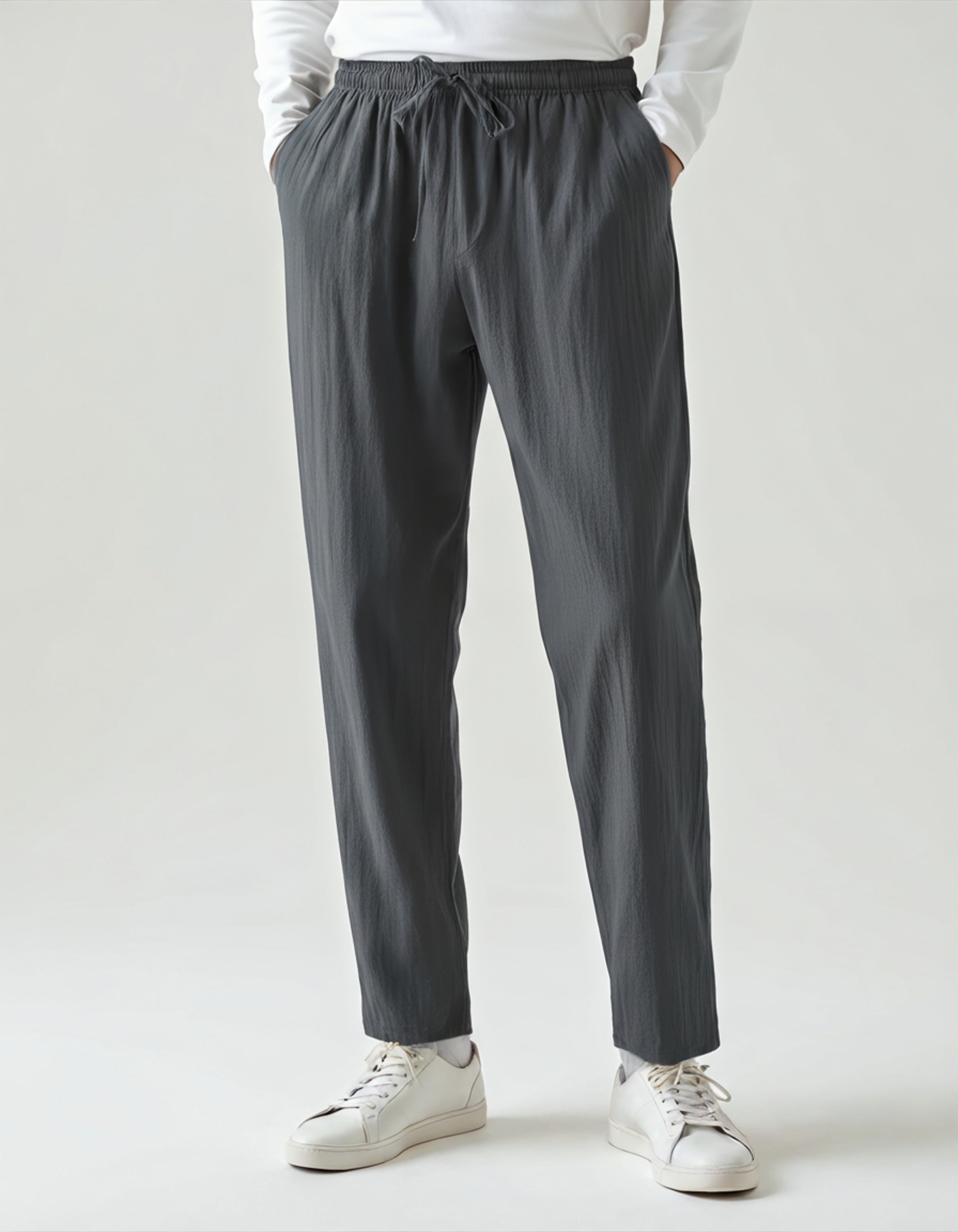 Men's linen trousers - rear view