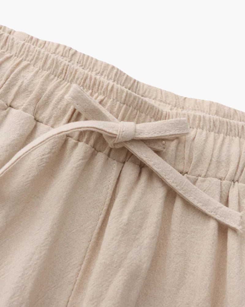 Men's linen trousers - full view