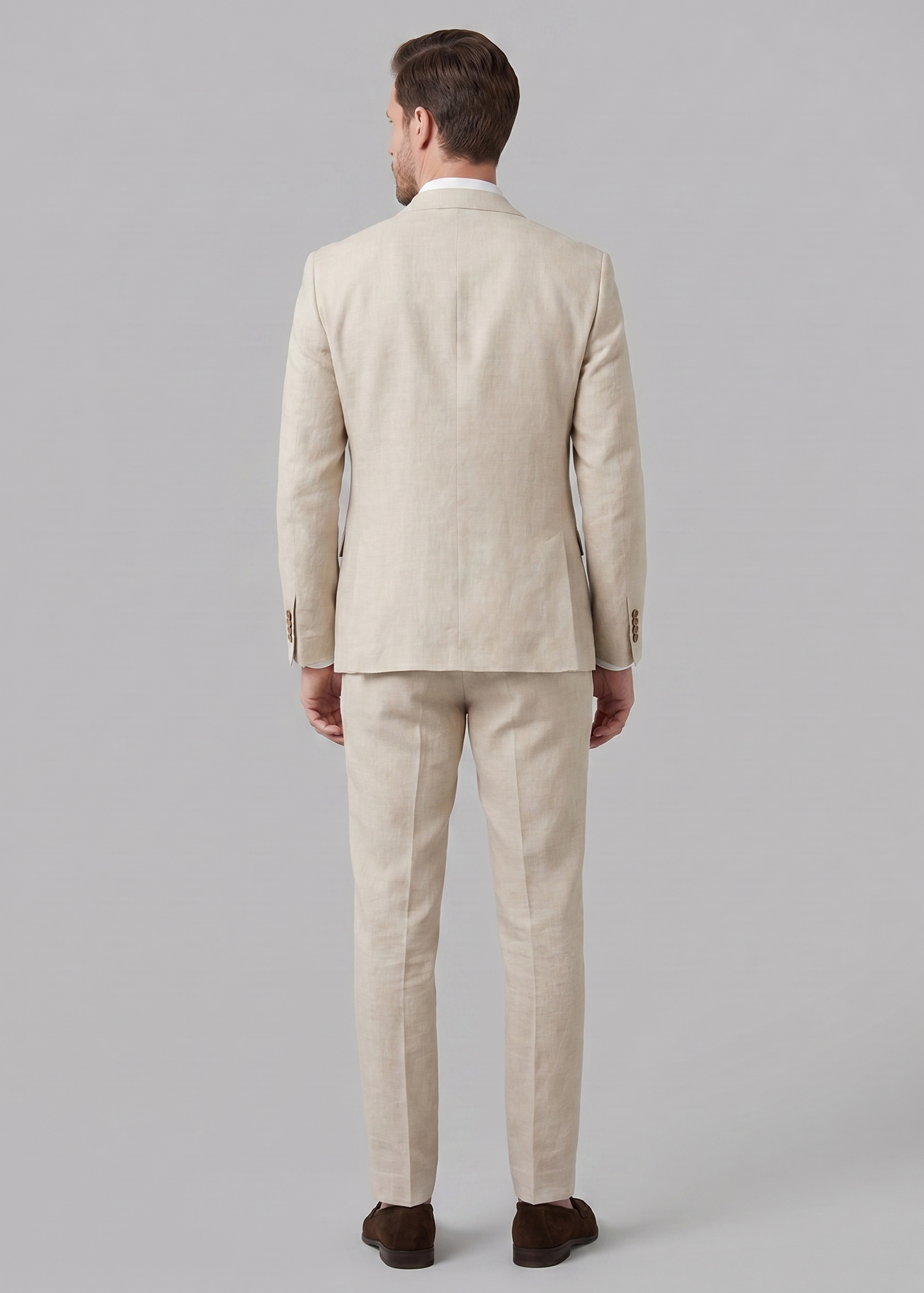 Men's Linen Wedding Suit | Two-Piece Formal Summer Blazer Set - photo 6