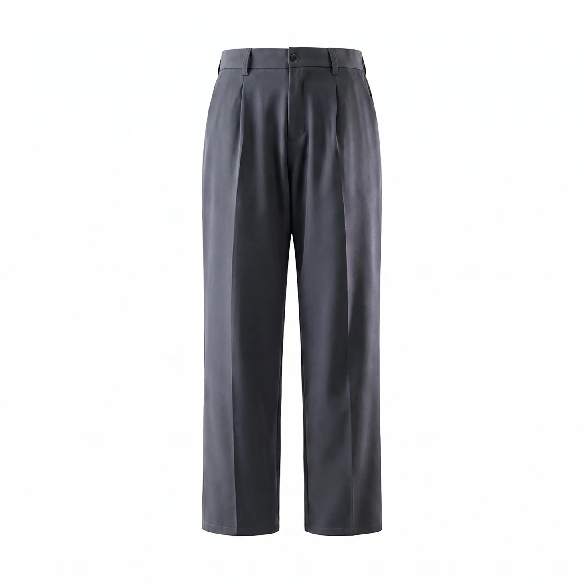 men's pleated lightweight trousers - close-up view