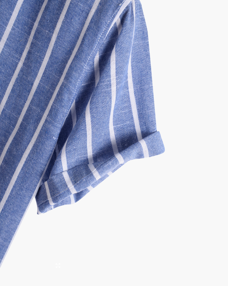Men's sailor stripe polo shirt - size guide