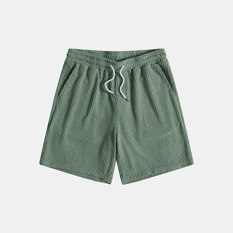 men's short sleeve shirt and shorts set - lifestyle view