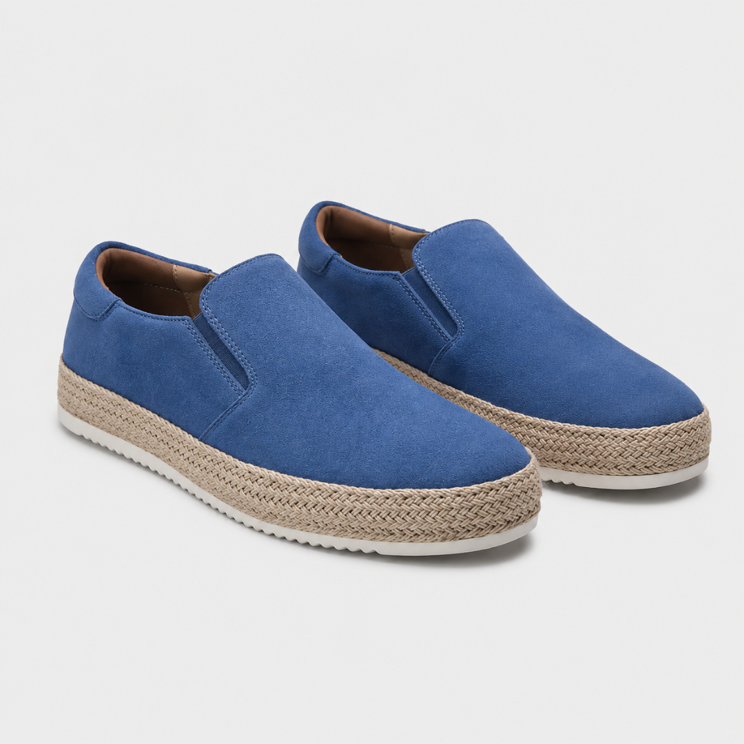 men's suede flat loafers - alternate view