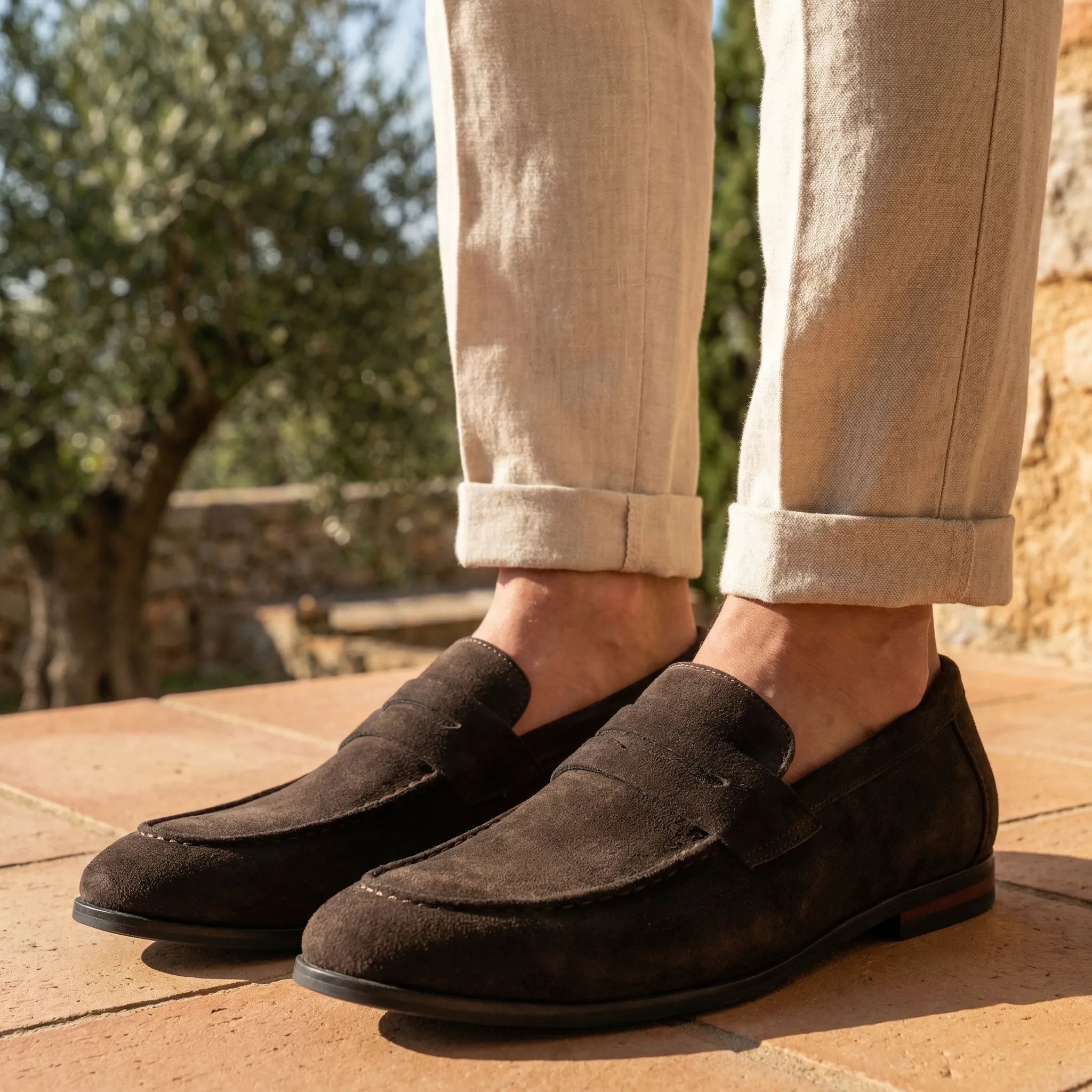 Men's Suede Loafers | Slip-On Comfortable Dress Casual Everyday Shoes