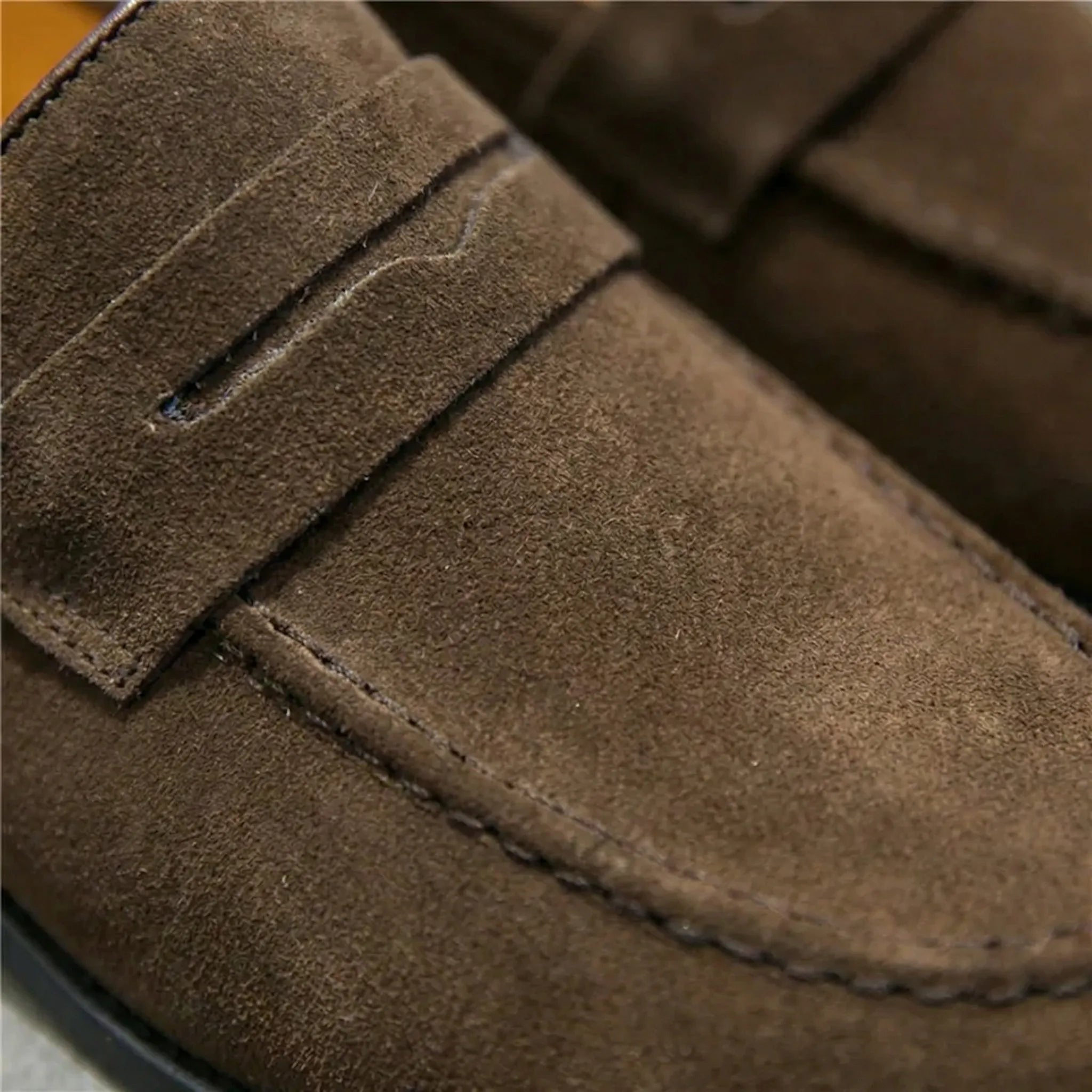 Men's Suede Loafers | Slip-On Comfortable Dress Casual Everyday Shoes