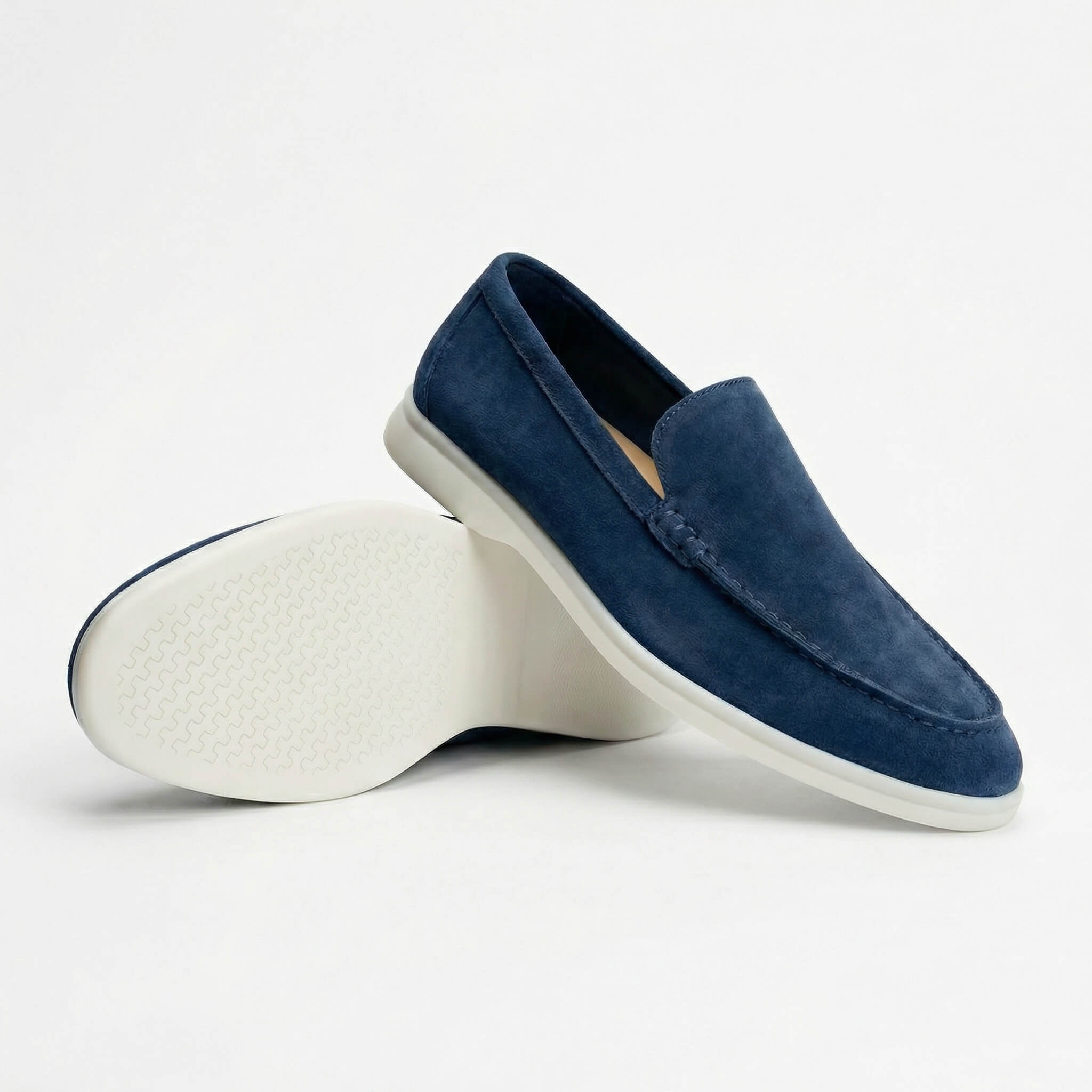 Men's Suede Slip-On Loafers | Comfortable Casual Everyday Flat Shoes
