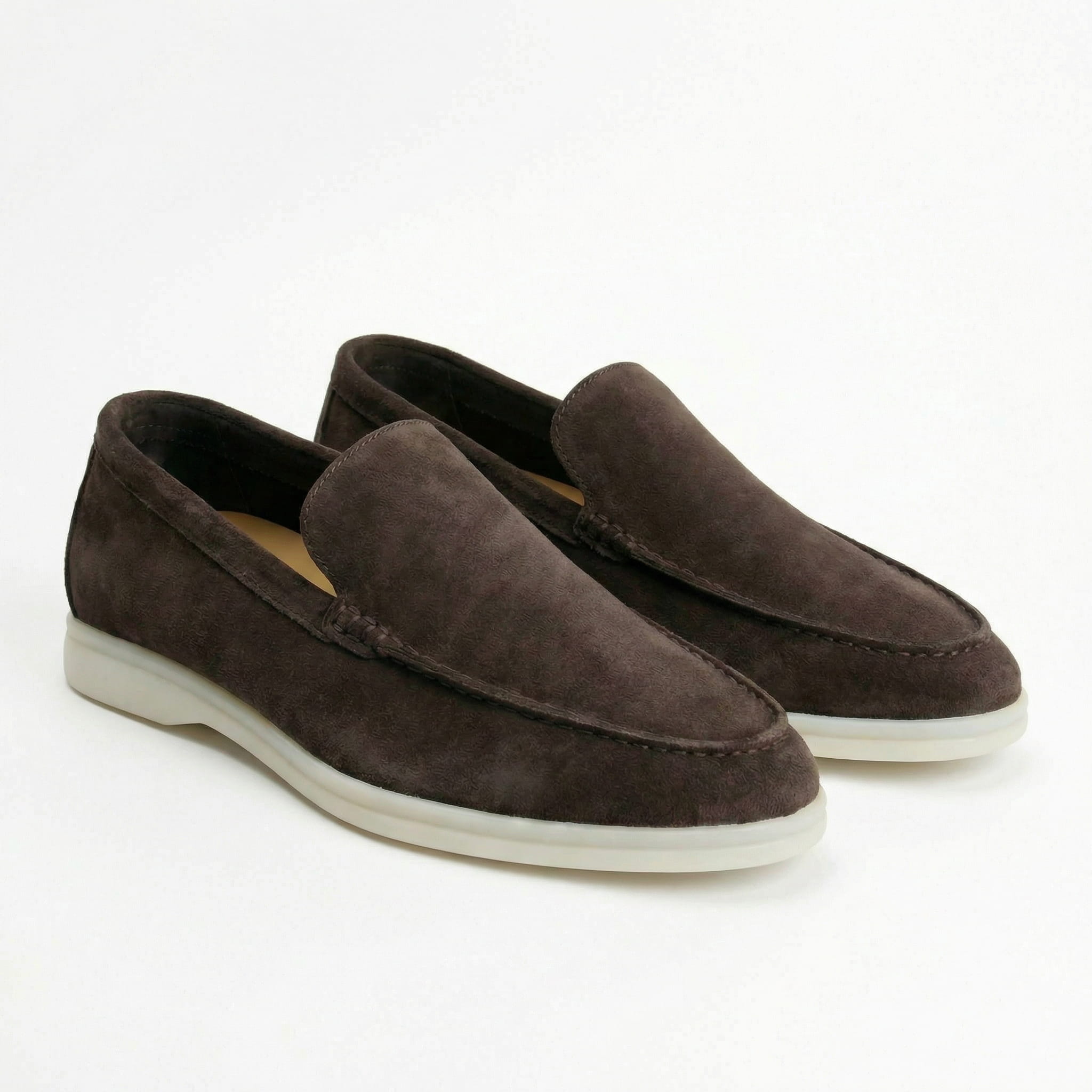 Men's Suede Slip-On Loafers | Comfortable Casual Everyday Flat Shoes